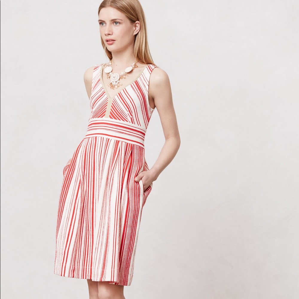 Anthropologie | Postmark Poppy Stripe Dress